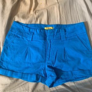 Finesse Blue Womens Shorts Size Small